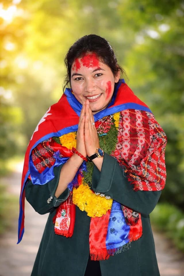 Asmita Thapa at CPN-UML event